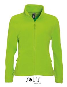 Damen Fleecejacke North mit Antipilling-Fleece - Farbe: Lime - Größe: M