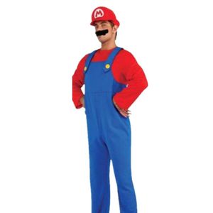 Erwachsene Herren Super Mario Bros Cosplay Kostüm L
