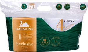 Toaletný papier 4-vrstvový HARMONY EXCLUSIVE HERBAL PARFUMES - 8ks 30361