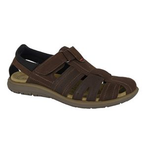 Roamers - Pánské sandály, kožené DF2271 (47 EU) (Brown)