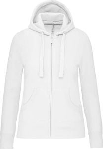 Kariban Uni Sweatjacke Kapuzenjacke Kapuzenpullover Strickjacke, Größe:M, Farbe:Weiß