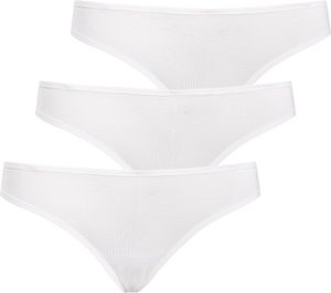 Teyli 3-pack: Classic Bamboo Thong Brazistri Female 575-3 white XXL