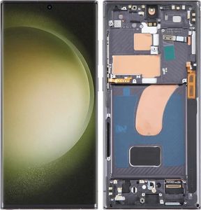 LCD displej a dotykové sklo, náhradní displej pro Samsung Galaxy S23 Ultra S918 S918 OLED rám, náhradní díly pro smartphone