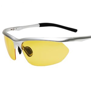 Polarisierte Anti-UV-Sonnenbrille aus Aluminium-Magnesium-Legierung, Nachtfahrbrille, Nachtsichtbrille, Outdoor-Sport