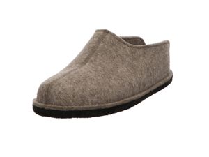 Haflinger 311013 Damen Herren Hausschuhe Pantoffeln Flair Smily, Größe:45 EU, Farbe:Braun