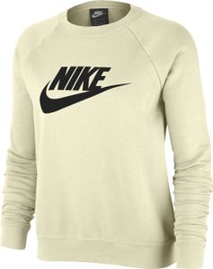 Nike Sportswear Women's Fleece Crew Sweatshirt Sweat COCONUT MILK/BLACK S