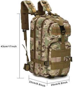 Vojenský taktický batoh batohy turistické tašky venkovní Trekking kempování taktické Molle Pack muži taktické bojové cestovní taška 25L