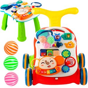 MalPlay Laufwagen 5 in 1 mit Spielzeugen und Piano | Gehfrei Spiel- und Lauflernwagen Lauflernhilfe Gehhilfe Musik | Spielecenter für Babys ab 6 Monaten