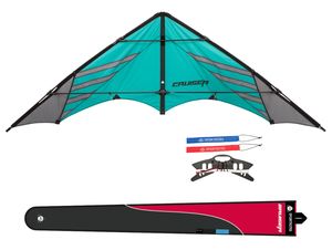 HQ Lenkdrachen Speed & Power Cruiser Aqua R2F Drachen Kite