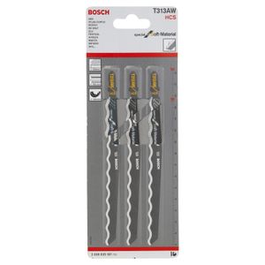 Bosch 2608635187 T313AW, 3 Wellenschliffmesser