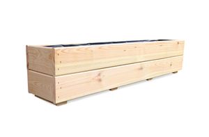 NEU Pflanzkasten aus Holz TOP Pflanzkübel Garten  D27 (Roh, 90 cm)