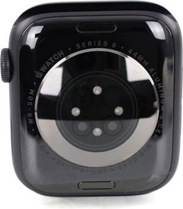 Watch Series 6 GPS, 44mm Aluminiumgehäuse Space Grau, mit Sportarmband, schwarz