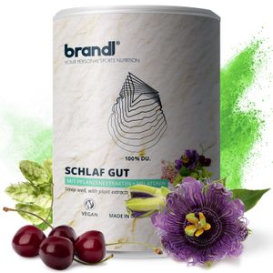 brandl®  Melatonin Kapseln hochdosiert mit Baldrian, Passionsblume, Sauerkirsche & Hopfen | Premium