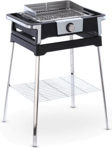 Tischgrill Elektrogrill SEVERIN SENOA BOOST S 80 - 500 °C eBBQ PG 8117 3.000 W PG 8117 aus Edelstahl, schwarzsilber Elektrogrill Tischgrill Grill Standgrill Barbecue Grill