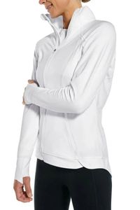 Coolibar - UV Jacke für Damen - Intervall - Einfarbig - Weiß, XL