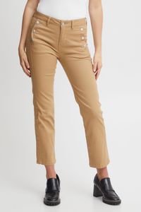 fransa FRMax Damen Chino Hose Stoffhose 5-Pocket Toyo Tight Fit Mid Waist