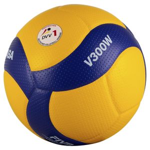 Mikasa Volleyball V300W Wettkampfspielball Gr 5 gelb blau