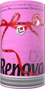 RENOVA Haushaltsrolle / Küchenrolle XXL 120 Blatt in versch. Farben Pink