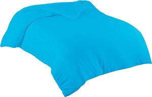 Bettwäsche Bettbezug 135x200 cm  Einfarbig 100% Baumwolle Dunkeltürkis