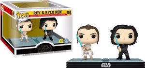 Funko POP Moment Star Wars 758 Rey and Kylo Ren glow Special Edition