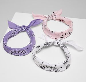 Urban Classics TB4180 | Multicolor Bandana 3-Pack - Farbe: violet+white+rose - Größe: One Size