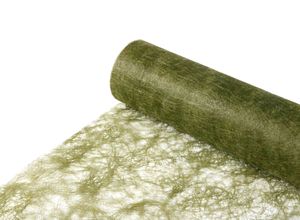 Sizoflor Tischband olivgrün-moosgrün-30 cm Rolle 25 Meter 60 029-R