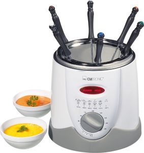 Clatronic® Fritteuse | kleine Fritteuse mit Cool Touch-Gehäuse | 1 Liter Kapazität | Fritteuse mit Öl | Frittierkorb mit abnehmbarem Griff | FFR 2916