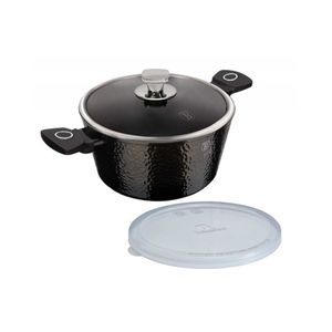 Berlingerhaus Casserole mit Titanoberfläche 20 cm Primal Gloss Collection 2 Deckel BH-6571