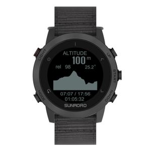 GPS Sportuhr Fitness Tracker Armbanduhr mit Pulsmesser 100M Wasserdicht zum Laufen Schwimmen Radfahren Klettern