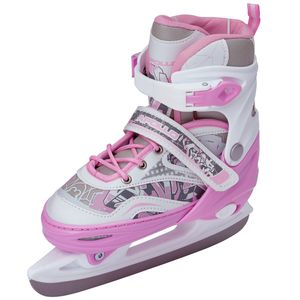 Apollo Ice Skates X Pro | verstellbare Schlittschuhe für Damen, Kinder und Jugendliche | schicke Eislaufschuhe Damen, 3 Größen (31 bis 42) | Schlittschuhe Kinder Pink/Weiß- Größe - S (31-34)