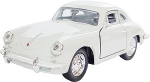PORSCHE 356B Modellauto 12cm aus Metall Modell Auto mit Rückzug Spielzeugauto WELLY Spielzeug Kinder Geschenk 75 (Weiss)