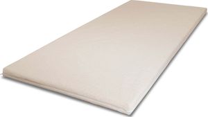 Weicher Latex-Topper "Soft": Komfortabler Latex-Topper für erholsame Nächte – 120x200 cm / Ecru