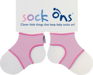 Sock Ons Large 6-12m Baby Pink (rosa)