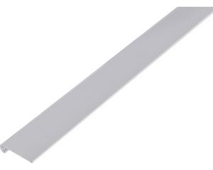 Alberts® Abschlussprofil, rund, ALU, silber eloxiert, LxBxHxS 1000x26x6x1,3mm 470524