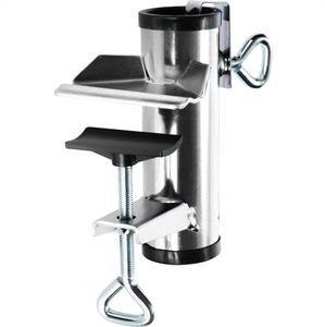 COM-FOUR® Sonnenschirmhalter aus Metall -  Schirmständer für Balkon, Terrasse oder Tisch - Balkon-Schirmhalter XL