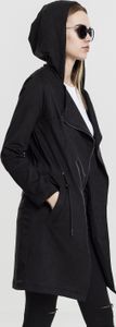 Urban Classics Dámske zimné bundy Imitácia semišu Parka Black-XS