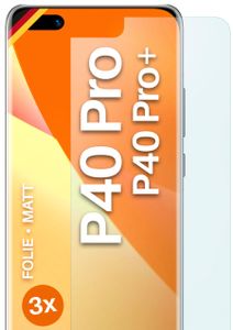 moex® 3x Schutzfolie kompatibel mit Huawei P40 Pro / P40 Pro Plus - Displayschutzfolie Anti Reflex Folie, Matt