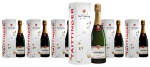 Taittinger Brut Réserve Champagner brut in Geschenkpackung Champagne Frankreich | 12 % vol | 0,75 l