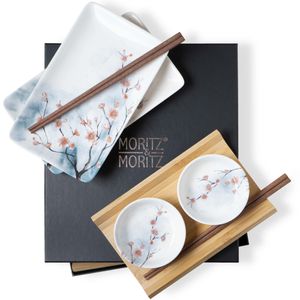 Moritz & Moritz Gourmet - Sushi Set 6 teilig Kirschblüten