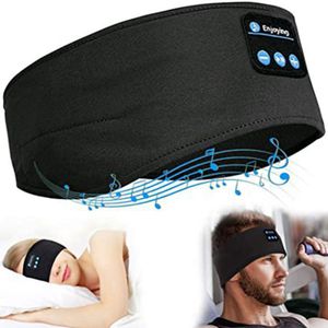 Schlaf Kopfhörer Bluetooth Schlaf Kopfhörer Stereo Lautsprecher Wireless Bluetooth Sport Stirnband Waschbare (Schwarz)