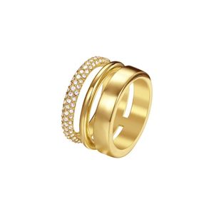 Joop Damen Ring Edelstahl gold DELICATE JPRG00004B1, Ringgröße:56 (17.8 mm Ø)