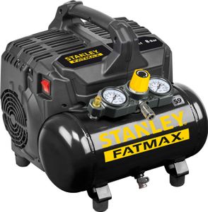 Stanley Fatmax Kompressor DST 101/8/6 FMXCM00 Luftkompressor 8Bar Leise 59dB Tank 6L IP43 1450 RPM Schwarz/Gelb