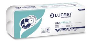 LUCART Toaletní papír "Aquastream 10", bílá, 2-vrstvý, 22 m