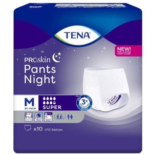 Tena Pants ProSkin Majtki chłonne super night M, 10 sztuk