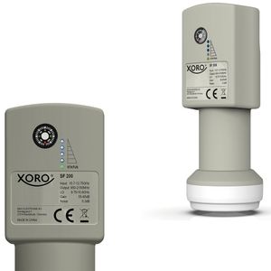 XORO SF 200 digitaler TWIN Universal LNB integrierter SAT-Finder ideal für Camping, schnelle & einfache Ausrichtung, Signalstärkeanzeige direkt am LNB