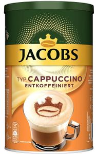 Jacobs Cappuccino Kaffee fein cremig entkoffeiniert Inhalt 220g