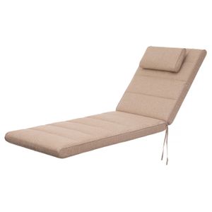 HOBBYGARDEN outdoor/indoor, Sitzkissen, Sitzpolster, Gartenmöbel Kissen, für Stuhle oder Liege, Polster, Sofa, 204 x 60 x 7 cm, Beige