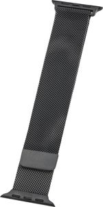 Watch Band Apple Watch Ultra 49mm/ Watch 45/44mm (Series 4 - 10)/ 42mm (Series 1-3) Milanaise Black