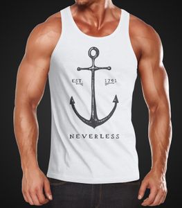 Herren Tank-Top Anker Muskelshirt Muscle Shirt Achselshirt Neverless® Neverless L