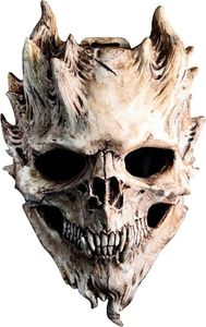 Strašidelné masky kostlivců na Halloween, strašidelné masky pro dospělé, latexové hororové masky Cosplay rekvizity Kostlivec pokrývka hlavy